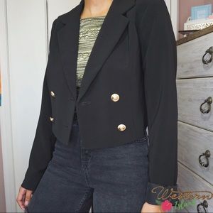 FOREVER21 Structured Cropped Blazer